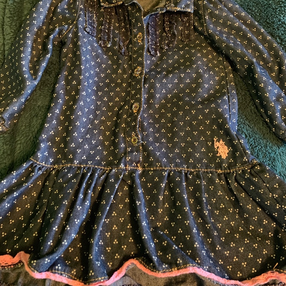 Size 4T denim Polo dress